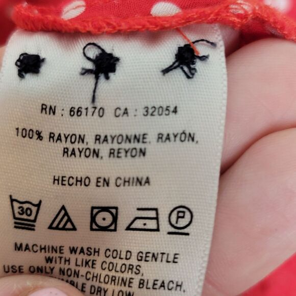 MAEVE Bagatelle Red Polka Dot Top Blouse 4 - Picture 4 of 4